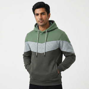 Sweat à capuche demi-zip en velours pour homme avec logo personnalisé, coton 350 g/m² de haute qualité, imperméable, écologique, coupe oversize sans cordon, grandes tailles - Product Image 1