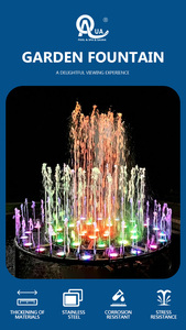 Fontaine musicale extérieure Water Crown de grande taille pour jardin, avec buse en acier inoxydable, design personnalisé, pour hôtel commercial - Product Image 2