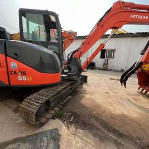Excavatrice Hitachi ZX55 5,5 tonnes, excavatrice d'occasion HITACHI ZX55U, excavatrice Hitachi ZX50 d'origine pour le creusement, certifiée CE - Product Image 6