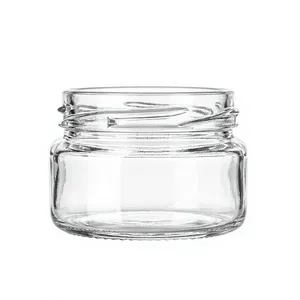 Glass <b>Jar</b> 25 ML Metal Twist off 48 Mm Screw Neck <b>for</b> Honey Spices Sauce Cosmetic Custom Logo Available - Product Image 1