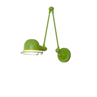 Lampe murale rétro industrielle à bras long télescopique pliable, éclairage d'étude, angle réglable, bras pivotant
