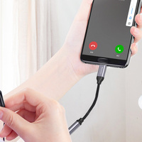 Adaptador de Cable Divisor de Auriculares YAU19, Tipo-C a Conector de Auriculares de 3.5 mm, para Android