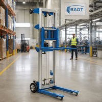 Chariot manuel portable pour la manutention des matériaux en entrepôt, treuil manuel en alliage d'aluminium, capacité 227 kg