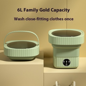 Mini <span class=keywords><strong>Lave</strong></span>-<span class=keywords><strong>linge</strong></span>/sécheuse automatique à chargement par le haut, pliable, tout-en-un, en plastique, électrique, pour la maison, le dortoir ou l'utilisation en camping-car - Product Image 4