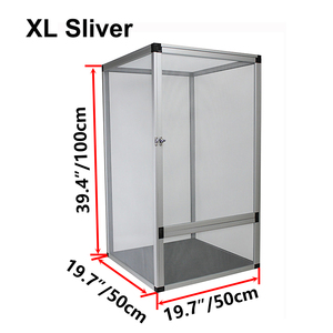Recinto de Malla de Aleación de Aluminio para Reptiles, Jaula de Cría Ventilada y Desmontable para Reptiles, Terrario para Camaleones, Geckos y Lagartos - Product Image 6