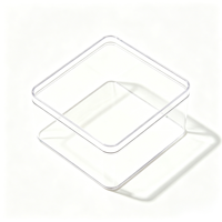 Emballages personnalisés jetables, recyclables, transparents, en plastique PP, pour biscuits, gâteaux, pain, salades, tiramisu, nouilles, sandwichs
