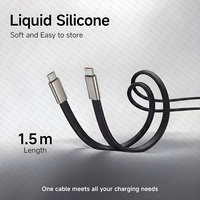 Câble de chargeur invisible avec support 2-en-1, câble invisible latéral 240W, support de téléphone pliable pour smartphones et tablettes