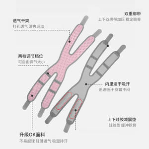 HX30 อุปกรณ์พยุงเข่าไนลอนปรับได้ ดูดซับแรงกระแทกสำหรับการวิ่งออกกำลังกายฟิตเนสอุปกรณ์พยุงขาแบบยูนิเซ็กซ์ - Product Image 2
