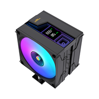 LOVINGCOOL Nouveau refroidisseur de processeur avec affichage de la température et de la vitesse, ventilateur RGB avancé en temps réel pour boîtier PC, compatible Intel LGA AMD4/5