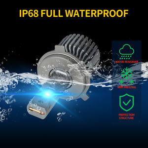 Tres colores alto coche Led bombillas Luces LED Auto ventilador Canbus H1 H3 H4 H7 H11 9005 9006 faro coche LED faro - Product Image 3