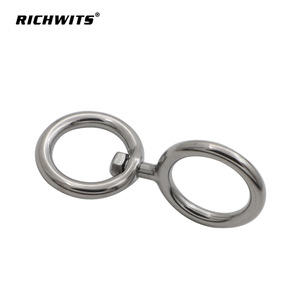 Anneaux pivotants en acier inoxydable (304/316) – Connecteurs universels pour la pêche et la laisse d'animaux – Mousquetons pivotants en forme de huit – Catégorie de produit - Product Image 2