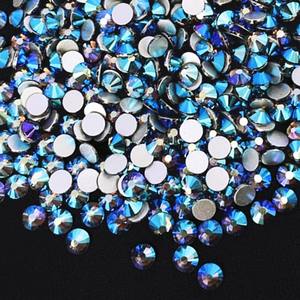 Yantuo, высокое качество, плоская задняя часть, не горячая фиксация, горный хрусталь, черный бриллиант, абразивные стеклянные стразы, продукт для ювелирных изделий - Product Image 2