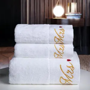 En kaliteli fabrika kaynağı toptan havlu 100% pamuk beş yıldızlı otel yüz banyo havlusu Logo özel banyo levha