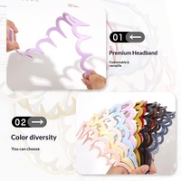 Serre-tête ondulé à dents zigzag pour femme, accessoires pour cheveux, cadeaux