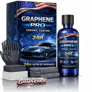GRAPHONEX กราฟีน โปร 24H เซรามิกโค้ทติ้ง PH2-12 ความหนา 60 ไมครอน เงาพิเศษ แข็งแรง ทนทาน ปกป้องสีรถยนต์ ชนิดน้ำแบบสเปรย์ - Product Image 1