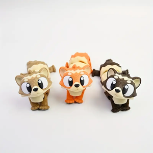 Statue de Furet Mignon Imprimée en 3D, Furet Articulé pour Cadeaux de Fête, Cadeau d'Anniversaire pour Collection d'Animaux et de Dinosaures - Product Image 3