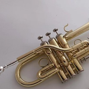 <span class=keywords><strong>Trompette</strong></span> plate E/D pour adultes et enfants, instrument en cuivre professionnel, surface laquée, tonalité universelle BB pour débutants - Product Image 3