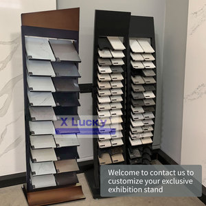 Phong cách mới sàn thạch anh sứ mẫu sàn gỗ kim loại kệ đá đá cẩm thạch Giá gạch khảm hiển thị nhỏ đứng đá granit - Product Image 2