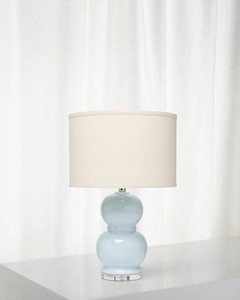Modern LED Glazed Ceramic <b>Table</b> Lamp for Hotel Bedside Decor Electric Power Simple Feature <b>Round</b> Shade Home Decor - Product Image 3