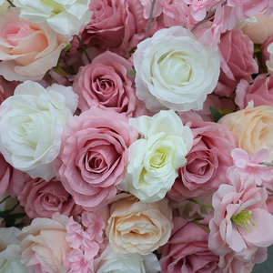 Bouquet de fleurs mélangées Roses roses artificielles fleurs de <span class=keywords><strong>cerisier</strong></span> pour mariage décor à la maison saint valentin Thanksgiving Graduation - Product Image 4