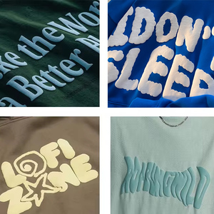 2025 180 GSM 200gsm 220gsm T-Shirt tùy chỉnh người đàn ông 100% cotton t Áo sơ mi in ấn tùy chỉnh logo của bạn 3D bọt Puff in t Áo sơ mi - Product Image 2