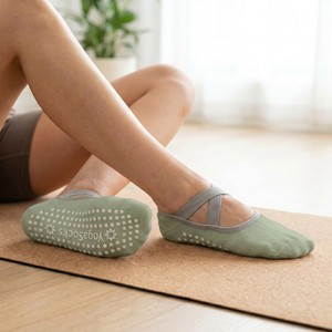 Calcetines <span class=keywords><strong>de</strong></span> Diseño Personalizados Antideslizantes para Pilates, Yoga y Danza, con Diseño <span class=keywords><strong>de</strong></span> Tiras Cruzadas, para Mujer, Regalo - Product Image 3