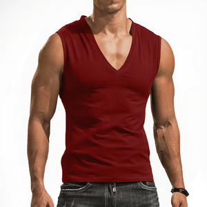 Camiseta Deportiva de Verano para Hombre, sin Mangas, Cuello Redondo, Ajuste Holgado, Secado Rápido, Ligera, Transpirable, de Algodón - Product Image 3
