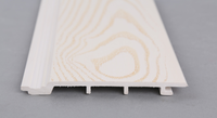 Panneaux muraux décoratifs en PVC WPC, planches blanches de 200*9mm, en relief, pour l'intérieur