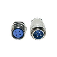 Connecteur à visser circulaire XS16, prise femelle et fiche mâle, 2-7 broches, connecteur de câble industriel pour aviation