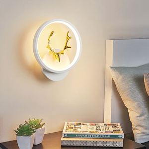 Lámpara de pared de hierro LED moderna personalizada con soporte cuadrado de Control remoto y Base de bombilla B22/E26 fácil de empotrar para dormitorio de Hotel en casa - Product Image 2