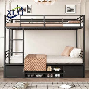Lit superposé en métal avec 2 tiroirs et échelle, lit superposé double en métal Pilio de Royal Interiors, emballage en carton, lit de rangement <span class=keywords><strong>Snoo</strong></span> - Product Image 1