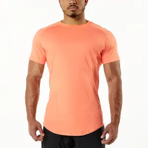 100% coton t-shirts personnalisés vêtements de sport de gym blanc uni à manches courtes hommes polyester t-shirt hommes personnalisé t-shirt impression