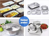 Machine de Fabrication de Conteneurs/Plats en Feuille d'Aluminium Jetables Argentés, à Cavité Unique, Entièrement Automatique et Robuste pour Plats à Emporter