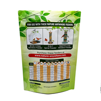Sachet Doypack Personnalisé de Haute Qualité en Plastique PE Recyclable avec Fermeture Ziplock pour Aliments (Graines et Graisses) pour Oiseaux de Compagnie