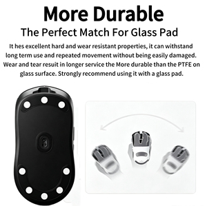 Patins <span class=keywords><strong>de</strong></span> <span class=keywords><strong>souris</strong></span> <span class=keywords><strong>de</strong></span> remplacement en PTFE pour Logitech G502 X, avec un design à bords arrondis 2.5D, offrant une glisse ultra-lisse et une réduction du <span class=keywords><strong>bruit</strong></span> - Product Image 5