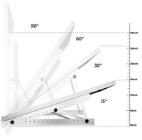 Corigy Montage solaire réglable Support solaire triangulaire portable Support de panneau solaire en aluminium