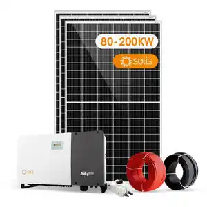 Générateur solaire industriel 200kw 300kw Système de stockage d'énergie Kit complet de panneau solaire