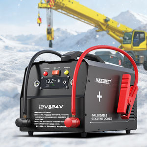 Démarreur d'urgence robuste pour <span class=keywords><strong>camion</strong></span> 12V/24V, booster <span class=keywords><strong>de</strong></span> moteur diesel avec écran numérique, pinces <span class=keywords><strong>de</strong></span> démarrage intelligentes 240000mAh 3600A - Product Image 2