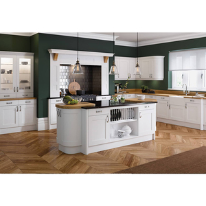 Vitrinas de madera de arce sólido, paquete plano clásico de diseño <span class=keywords><strong>Simple</strong></span>, personalizado, de alta calidad, mezclador blanco moderno, armarios de cocina - Product Image 4