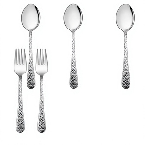 Ensemble de couverts de luxe en acier inoxydable doré, durable, poli miroir - Product Image 4