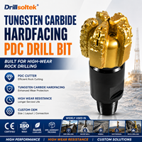 Буровое долото PDC Drillsoltek с твердосплавным напылением для бурения нефтяных и газовых скважин в породах