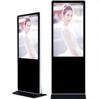 Kiosco de Señalización Digital Sin Contacto de 55 Pulgadas, Pantalla Publicitaria para Comercios, Exhibición en Espacios Públicos, con Marco Delgado, Sistema Operativo Android, Pantalla LCD