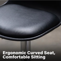 Chaise de bar pivotante moderne et élégante pour cuisine, avec siège en plastique coloré et hauteur réglable