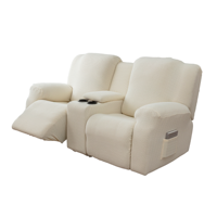 Jacquard élastique canapé housses à motifs géométriques plaine décor à la maison Relax fauteuil protecteur paresseux garçon inclinable canapé couverture