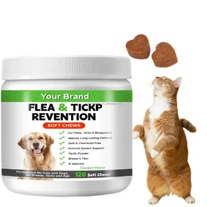 Wholesale Dog Health Supplement Flea Tick Chewables Bite For Pet Health Care Pest Defense Safe