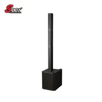 Système de haut-parleurs colonne actifs professionnels Seer CA 12-3.5, subwoofer 15 pouces, 2.0 canaux, sortie 1000W, pleine gamme, contreplaqué, aluminium