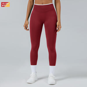 Leggings de Yoga Allure Body sin Costuras para Mujer, Cintura Alta, Color Sólido, Secado Rápido, Pantalones Deportivos para Fitness y Running - Product Image 3