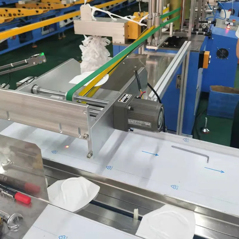 Fully automatic 3 ply mask and KN95 individual mask pouch packing machine