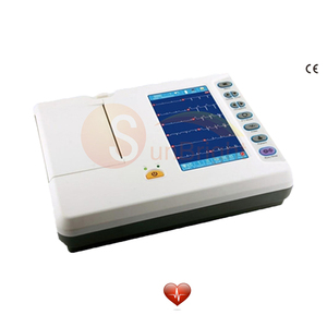Y tế điện tim Đa-Chức năng xách tay thú y 6 kênh <span class=keywords><strong>ECG</strong></span> Máy Hot Bán - Product Image 1