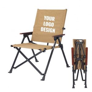 Custom Logo Portable Outdoor Folding Chair Lightweight Aluminum <b>Frame</b> Heavy Duty Fishing Picnic Beach Chair With Carry Bag - Product Image 2
